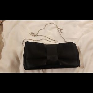 Black Satin Handbag